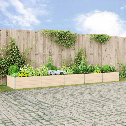 vidaXL Γλάστρα Ελεφαντόδοντο 195 x 100 x 45 εκ Επικαλυμμένος Χάλυβας