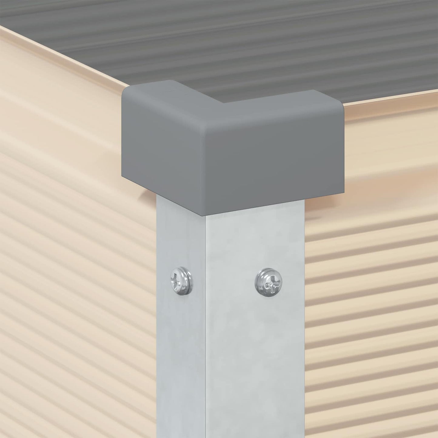 vidaXL Γλάστρα Ελεφαντόδοντο 100 x 45 x 90 εκ. Επικαλυμμένος Χάλυβας