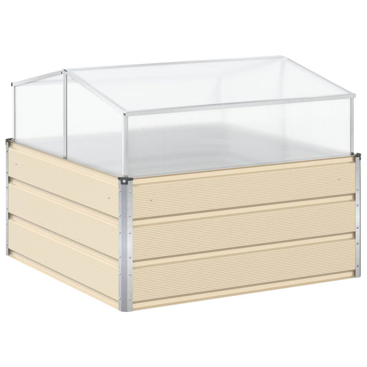 vidaXL Γλάστρα Ελεφαντόδοντο 100 x 100 x 77 cm Επικαλυμμένος Χάλυβας