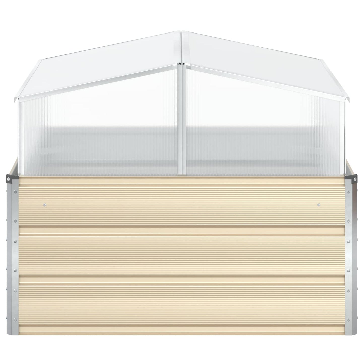 vidaXL Γλάστρα Ελεφαντόδοντο 100 x 100 x 77 cm Επικαλυμμένος Χάλυβας