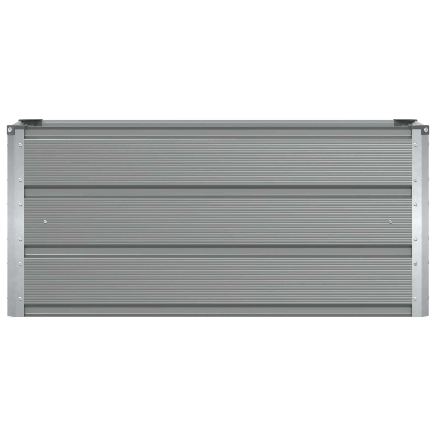 vidaXL Γλάστρα Ανοιχτό γκρι 100 x 40 x 45 cm Ατσάλι