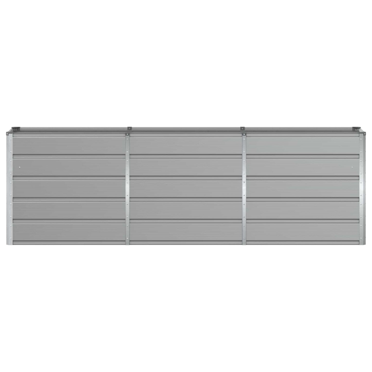 vidaXL Γλάστρα Ανοιχτό γκρι 240 x 40 x 75 εκ. Ατσάλι