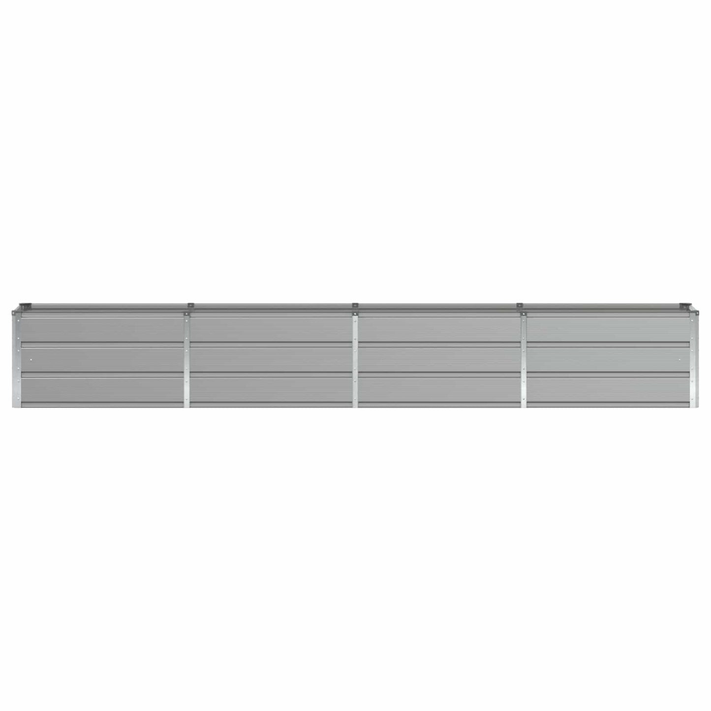 vidaXL Γλάστρα Ανοιχτό γκρι 320 x 40 x 45 cm Ατσάλι