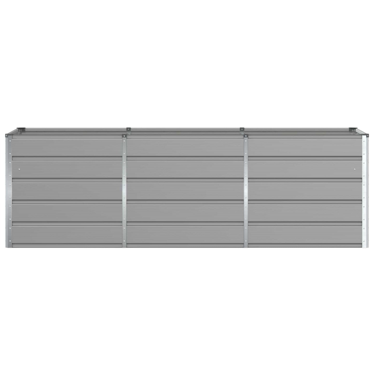 vidaXL Γλάστρα Ανοιχτό γκρι 240 x 80 x 75 εκ. Ατσάλι