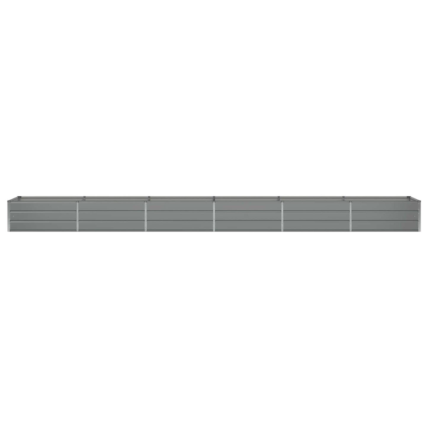 vidaXL Γλάστρα Ανοιχτό γκρι 600 x 80 x 45 cm Ατσάλι
