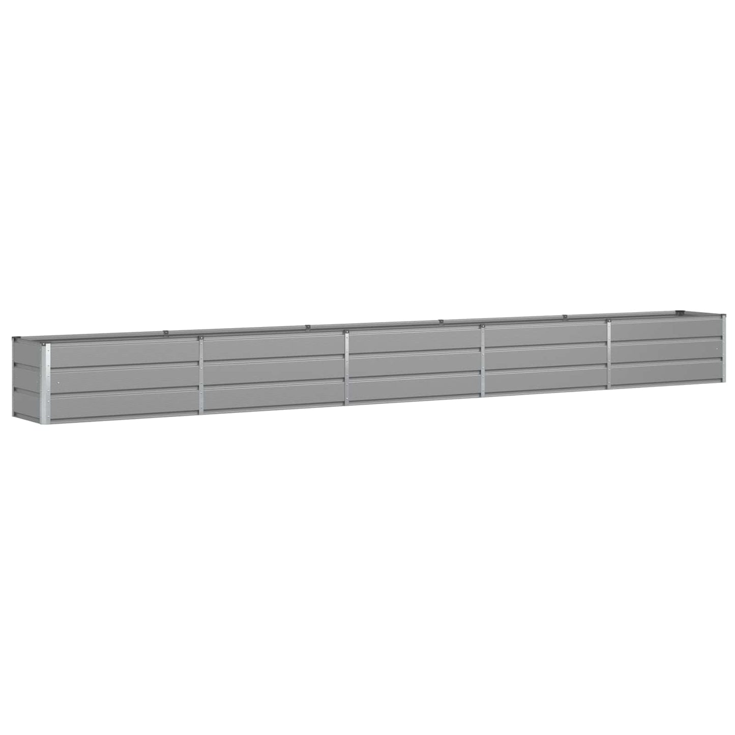 vidaXL Γλάστρα Ανοιχτό γκρι 480 x 50 x 45 εκ Επικαλυμμένος Χάλυβας