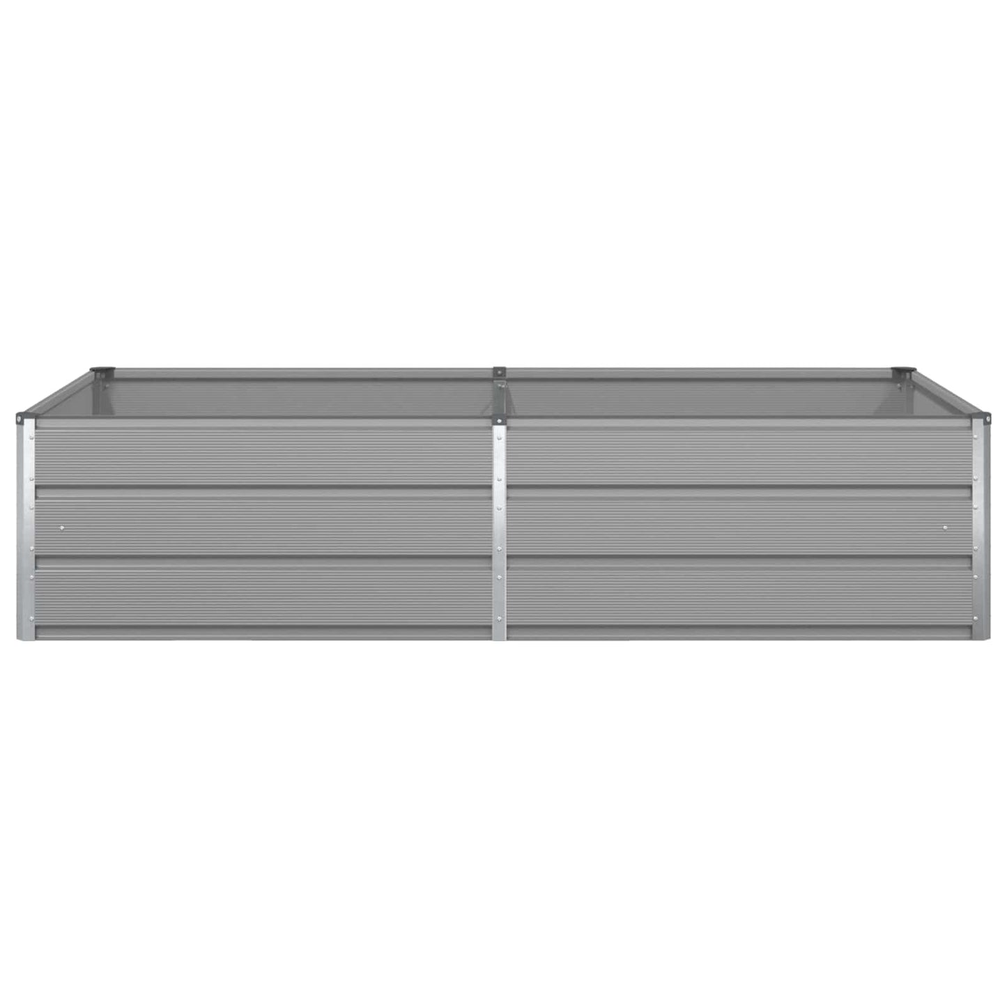 vidaXL Γλάστρα Ανοιχτό γκρι 195 x 100 x 45 εκ Επικαλυμμένος Χάλυβας