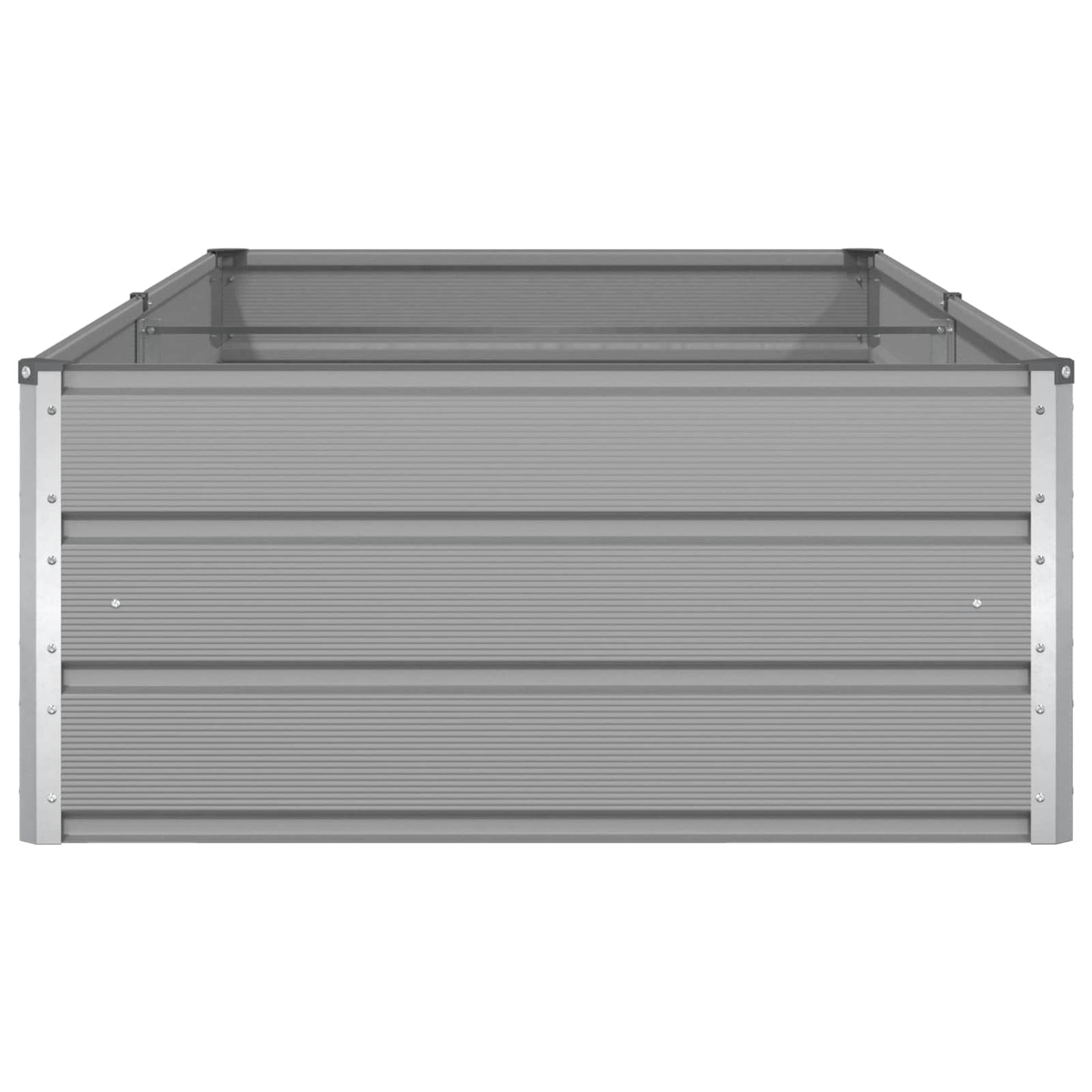 vidaXL Γλάστρα Ανοιχτό γκρι 195 x 100 x 45 εκ Επικαλυμμένος Χάλυβας