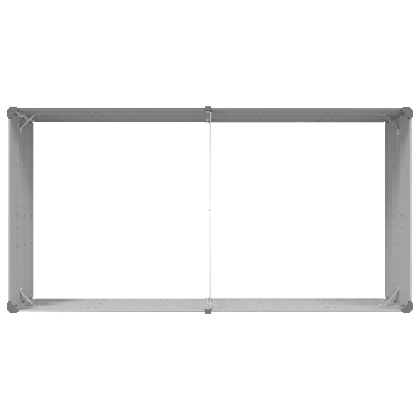 vidaXL Γλάστρα Ανοιχτό γκρι 195 x 100 x 45 εκ Επικαλυμμένος Χάλυβας