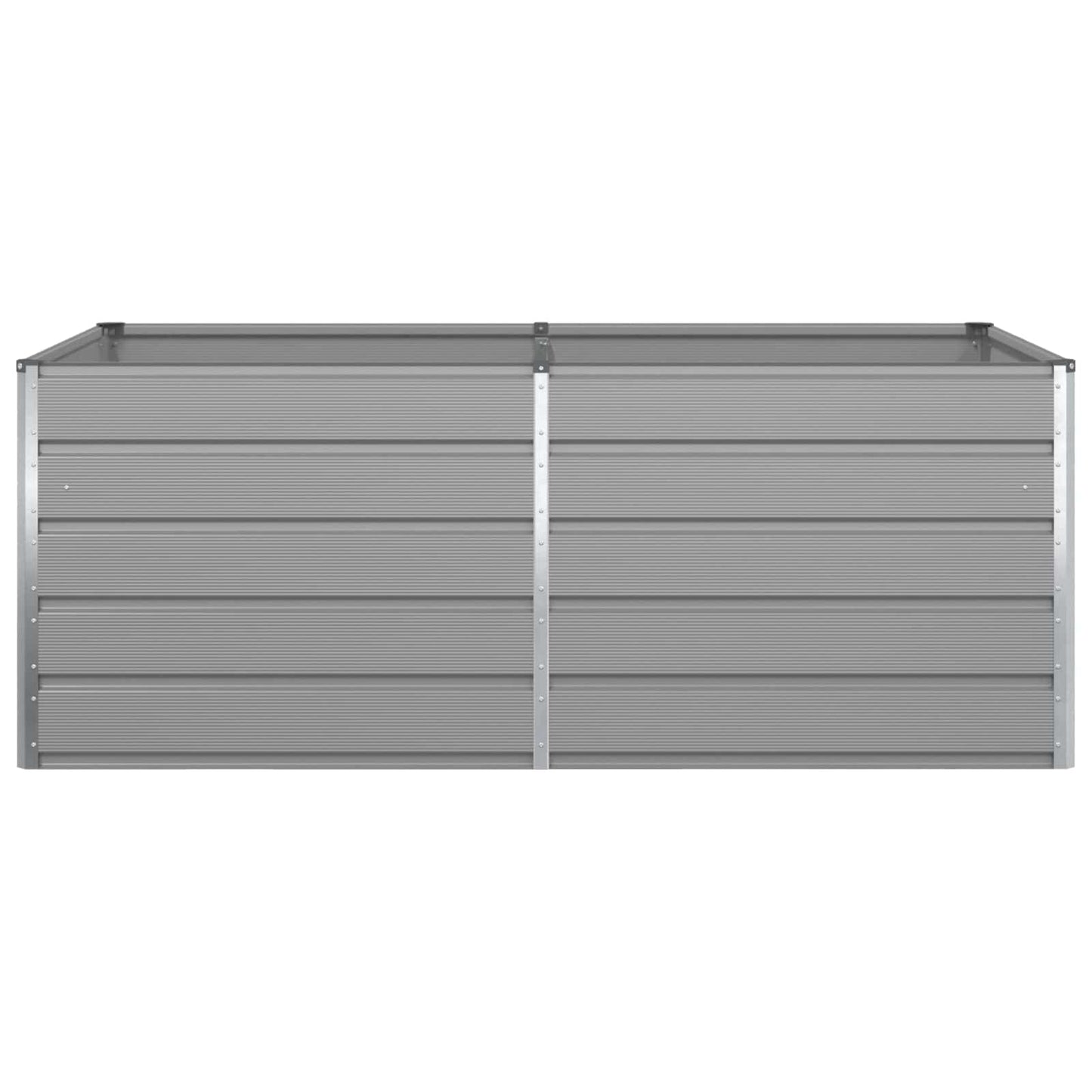 vidaXL Γλάστρα Ανοιχτό γκρι 195 x 100 x 75 εκ Επικαλυμμένος Χάλυβας