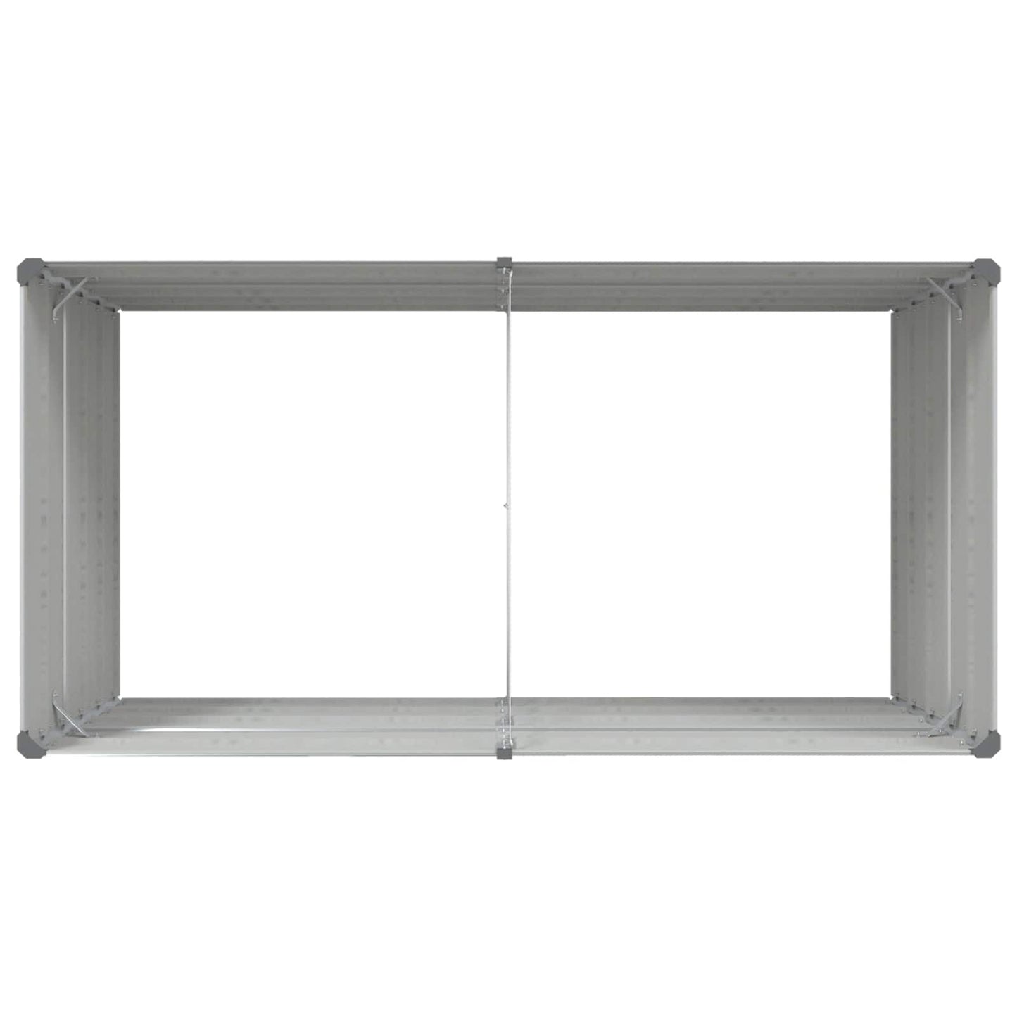 vidaXL Γλάστρα Ανοιχτό γκρι 195 x 100 x 75 εκ Επικαλυμμένος Χάλυβας