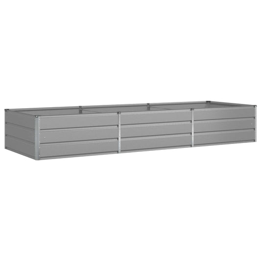 vidaXL Γλάστρα Ανοιχτό γκρι 290 x 100 x 45 εκ Επικαλυμμένος Χάλυβας