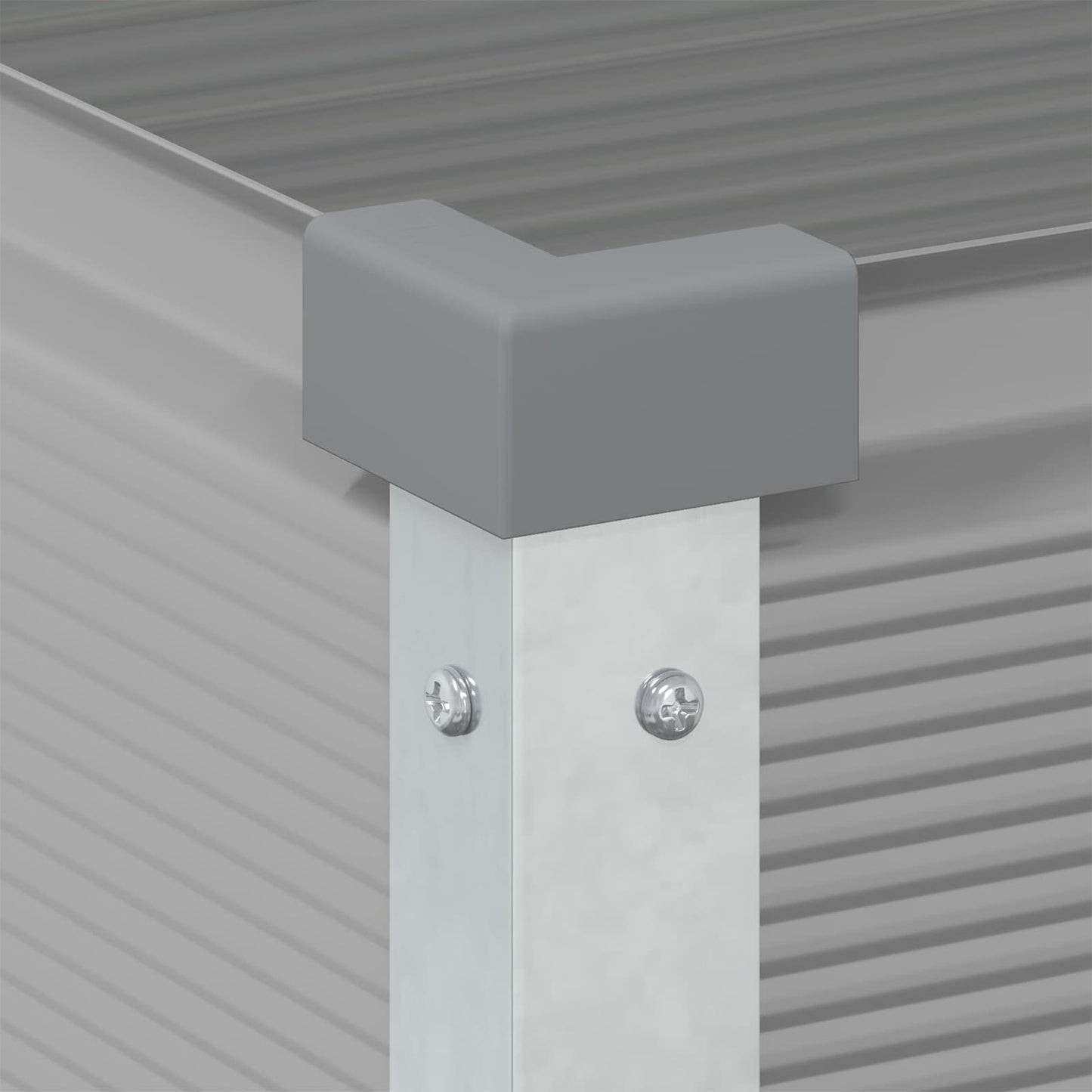vidaXL Γλάστρα Ανοιχτό γκρι 100 x 45 x 90 εκ. Επικαλυμμένος Χάλυβας