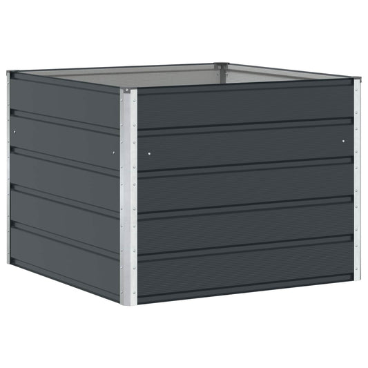 vidaXL Γλάστρα Ανθρακί 100 x 100 x 75 εκ Ατσάλι
