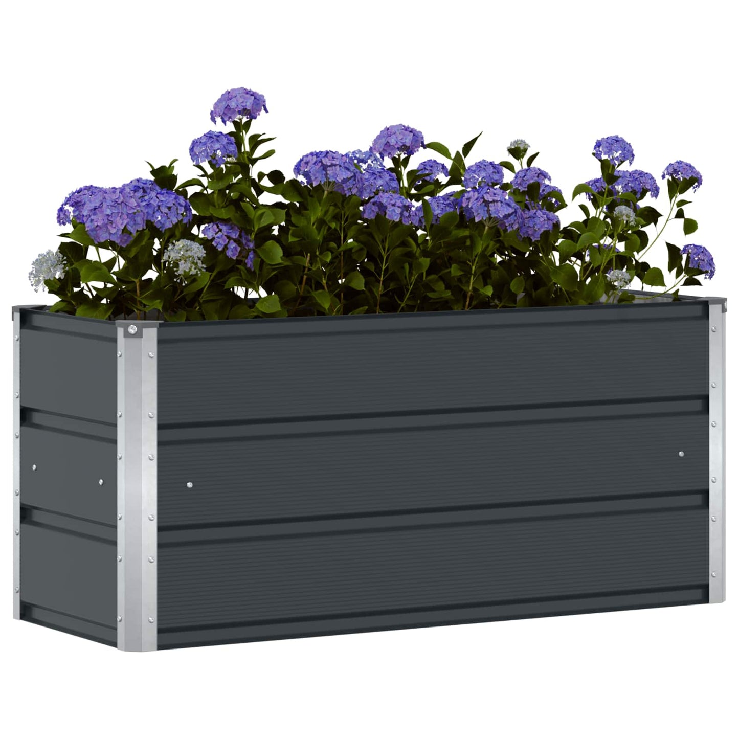 vidaXL Γλάστρα Ανθρακί 100 x 40 x 45 cm Ατσάλι
