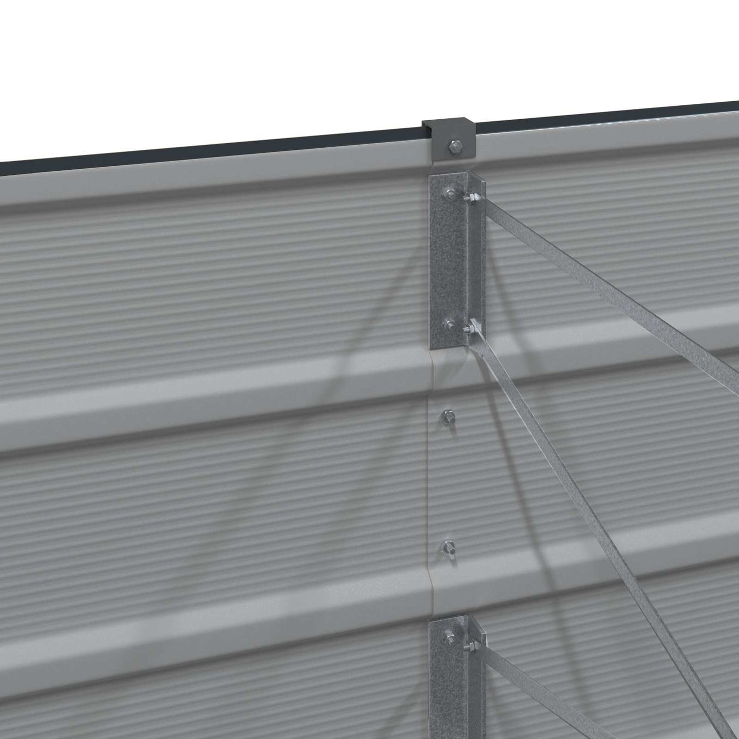 vidaXL Γλάστρα Ανθρακί 160 x 40 x 45 cm Ατσάλι