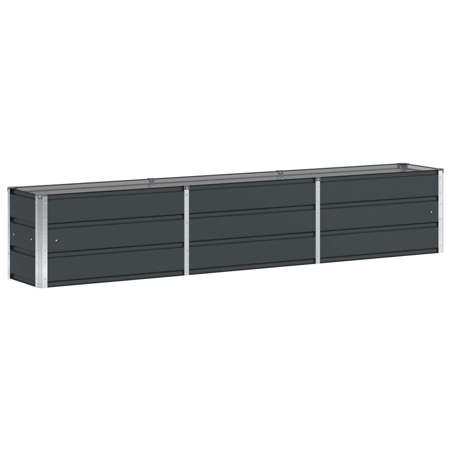 vidaXL Γλάστρα Ανθρακί 240 x 40 x 45 cm Ατσάλι