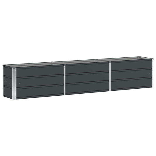 vidaXL Γλάστρα Ανθρακί 240 x 40 x 45 cm Ατσάλι