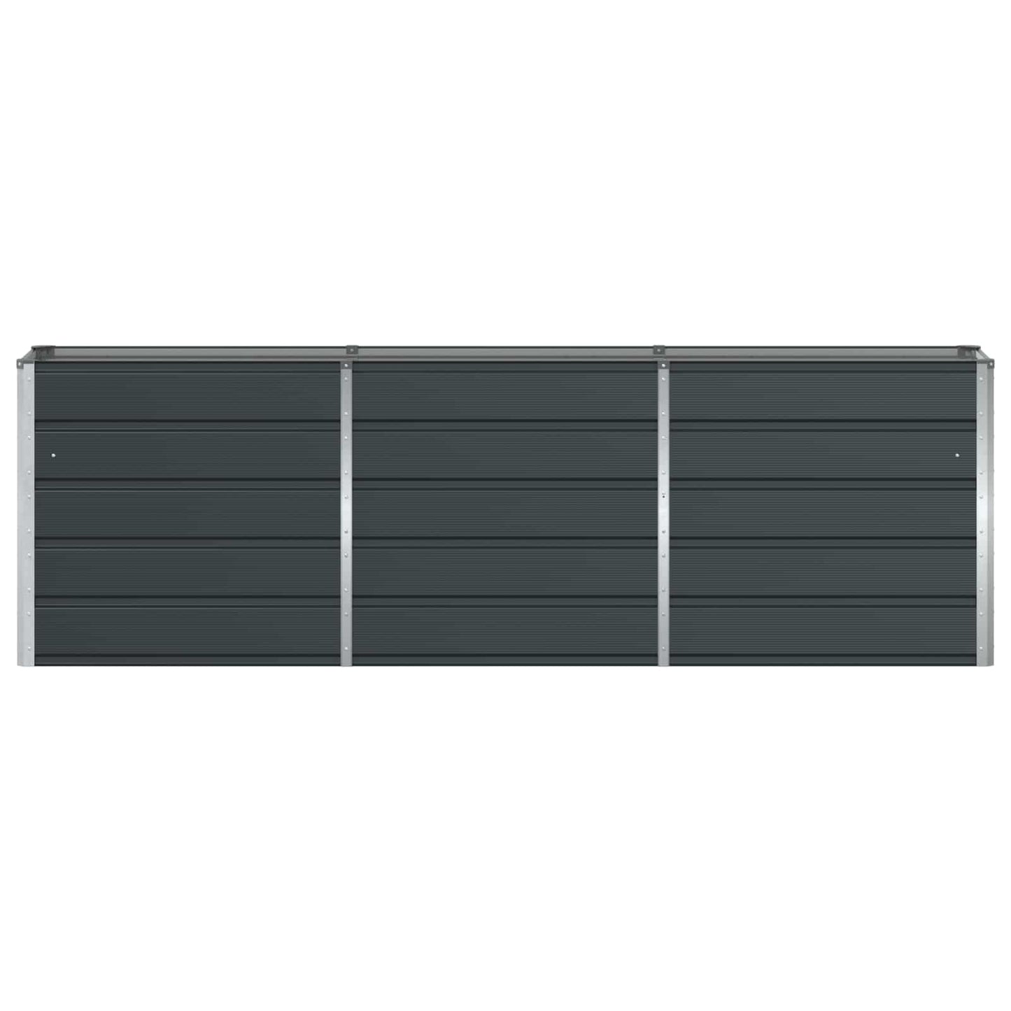 vidaXL Γλάστρα Ανθρακί 240 x 40 x 75 εκ. Ατσάλι