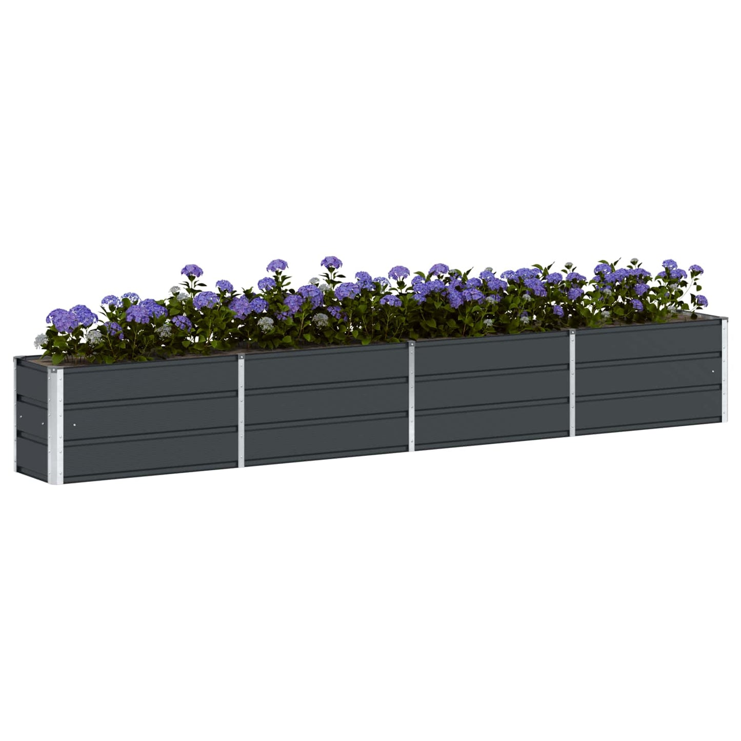 vidaXL Γλάστρα Ανθρακί 320 x 40 x 45 cm Ατσάλι