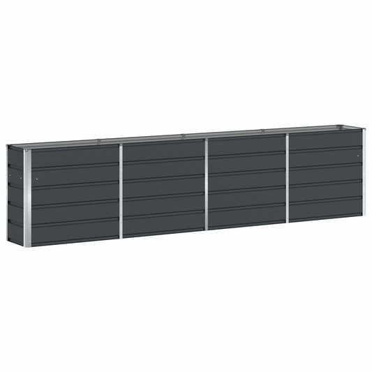 vidaXL Γλάστρα Ανθρακί 320 x 40 x 75 εκ. Ατσάλι