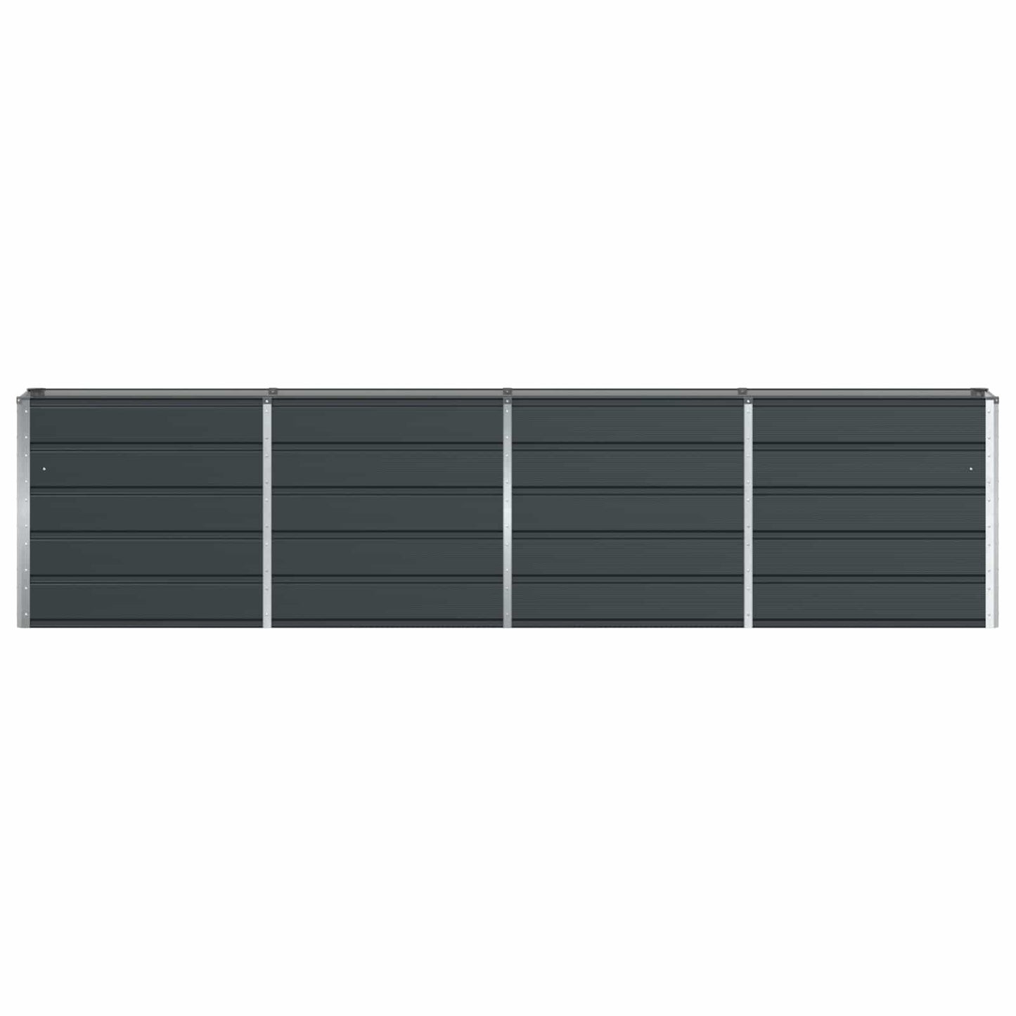 vidaXL Γλάστρα Ανθρακί 320 x 40 x 75 εκ. Ατσάλι