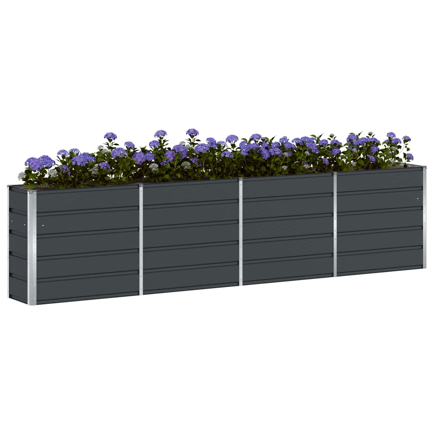 vidaXL Γλάστρα Ανθρακί 320 x 40 x 75 εκ. Ατσάλι