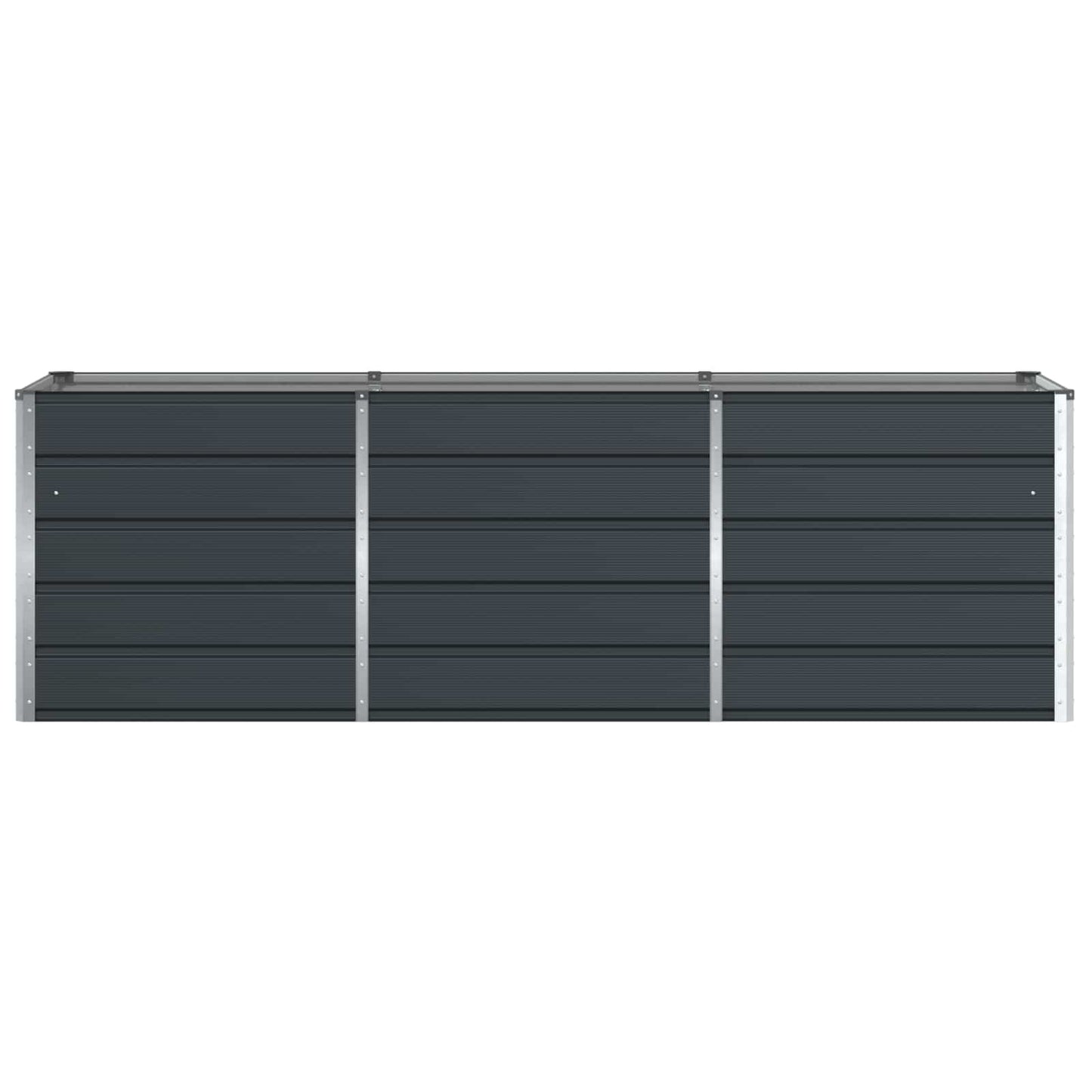 vidaXL Γλάστρα Ανθρακί 240 x 80 x 75 εκ. Ατσάλι