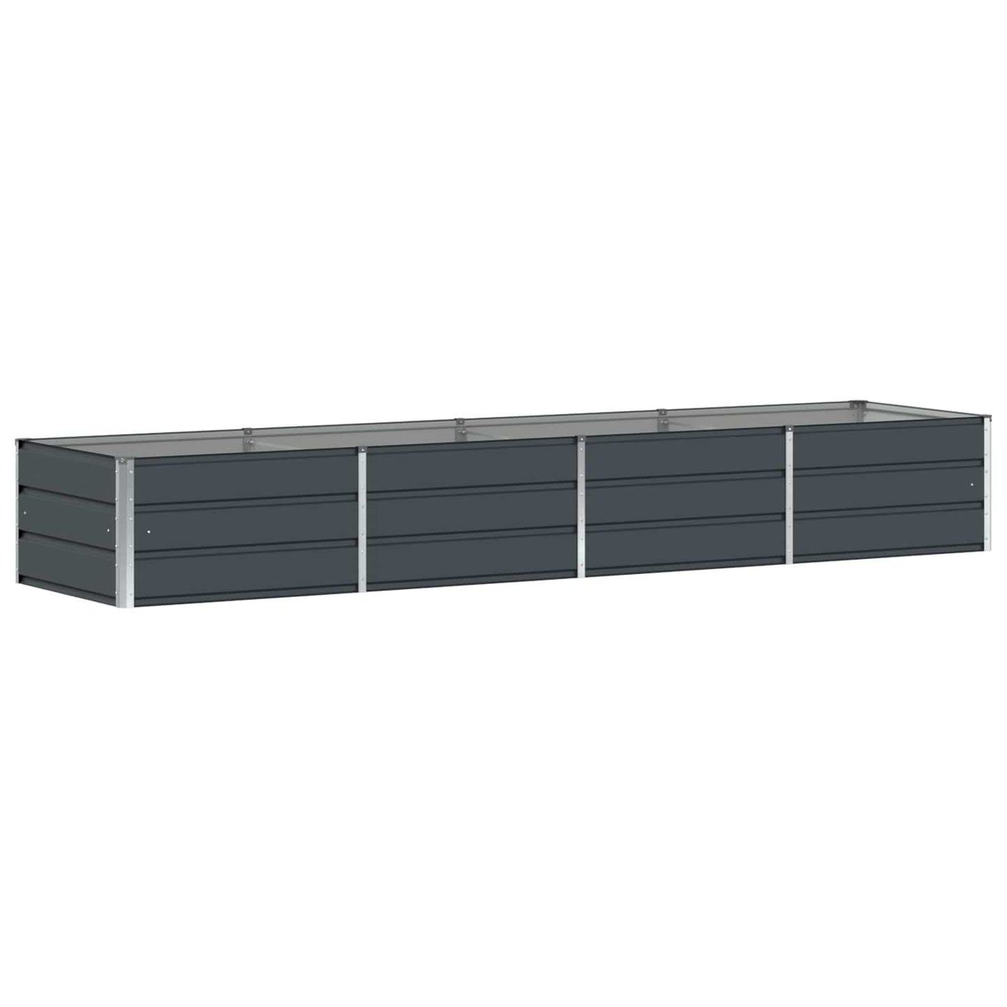 vidaXL Γλάστρα Ανθρακί 320 x 80 x 45 cm Ατσάλι