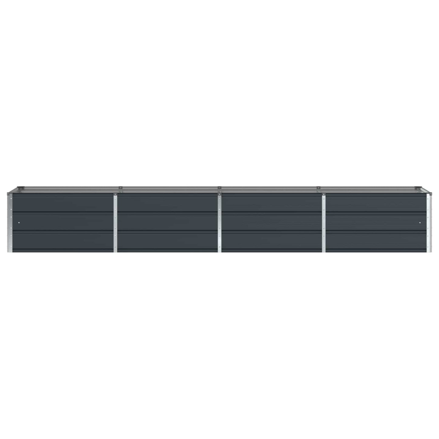 vidaXL Γλάστρα Ανθρακί 320 x 80 x 45 cm Ατσάλι