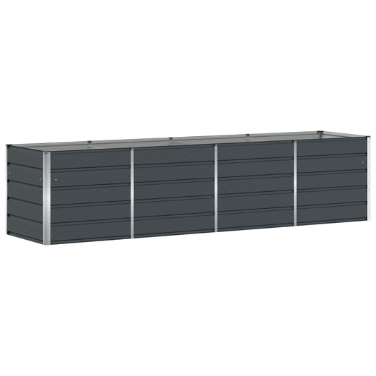vidaXL Γλάστρα Ανθρακί 320 x 80 x 75 εκ. Ατσάλι