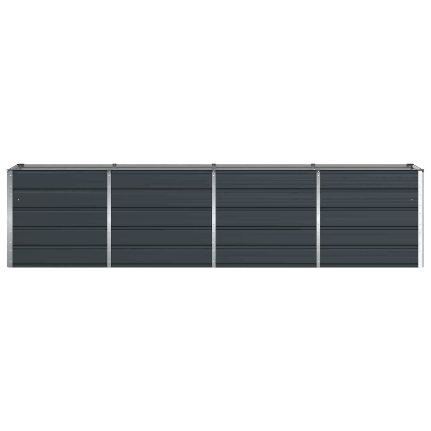 vidaXL Γλάστρα Ανθρακί 320 x 80 x 75 εκ. Ατσάλι