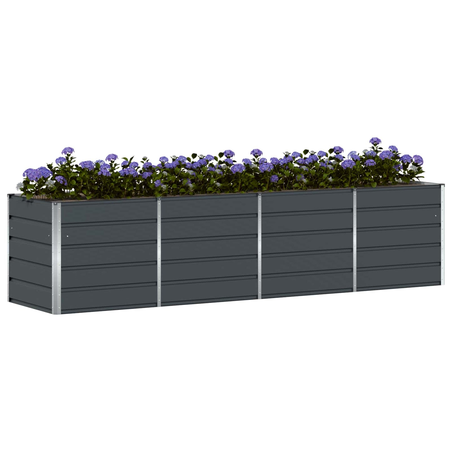 vidaXL Γλάστρα Ανθρακί 320 x 80 x 75 εκ. Ατσάλι