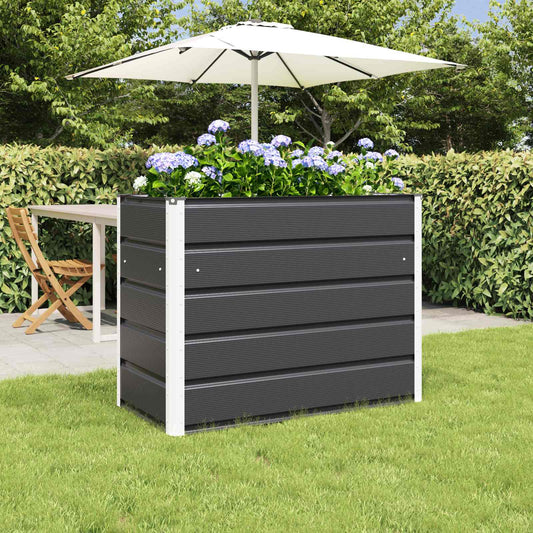 vidaXL Γλάστρα Ανθρακί 100 x 50 x 75 cm Επικαλυμμένος Χάλυβας