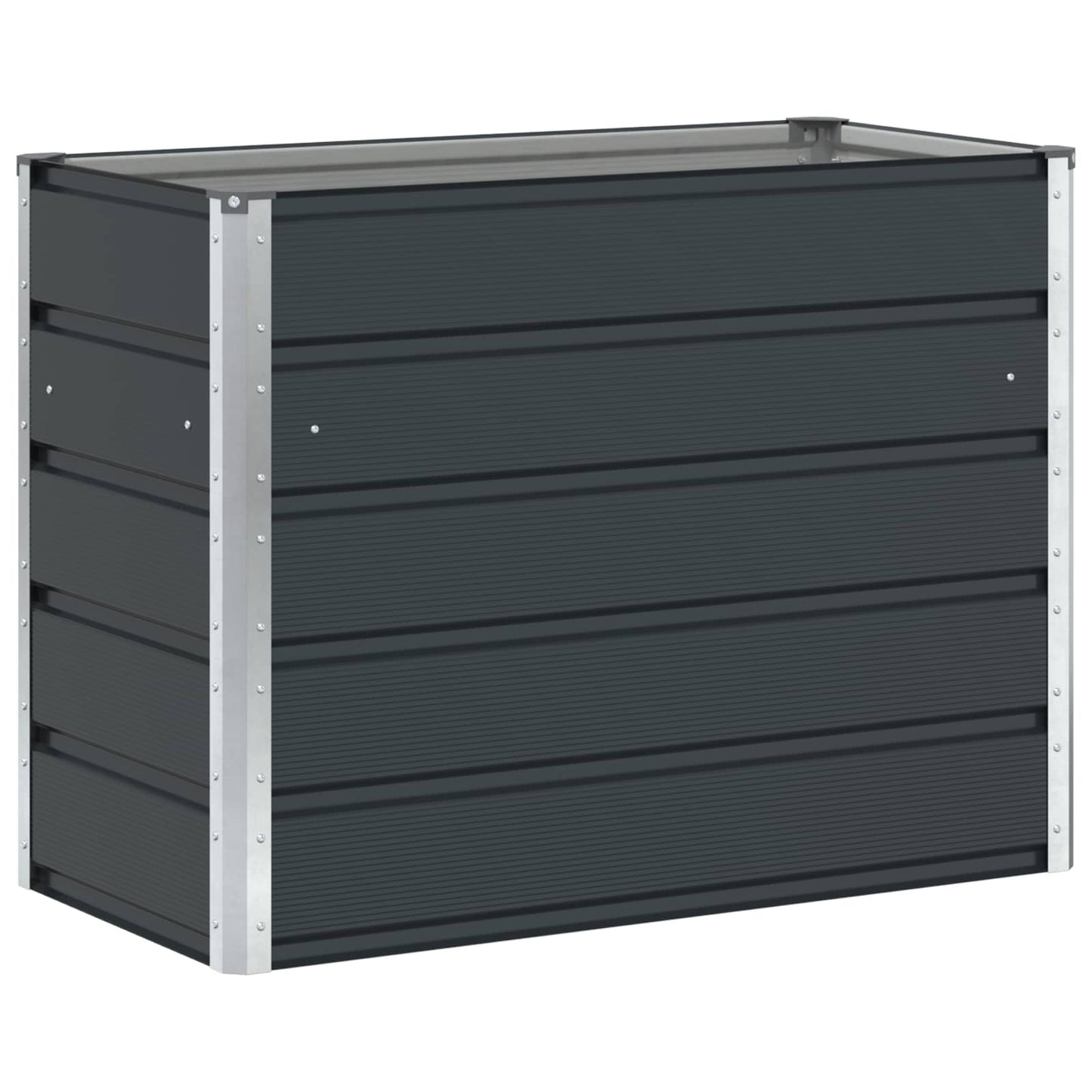 vidaXL Γλάστρα Ανθρακί 100 x 50 x 75 cm Επικαλυμμένος Χάλυβας