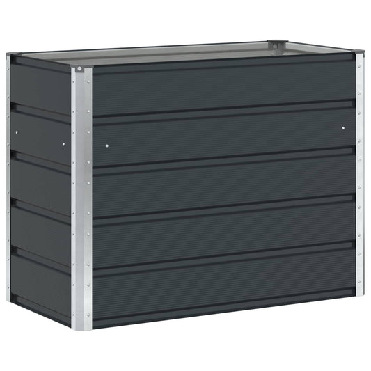 vidaXL Γλάστρα Ανθρακί 100 x 50 x 75 cm Επικαλυμμένος Χάλυβας
