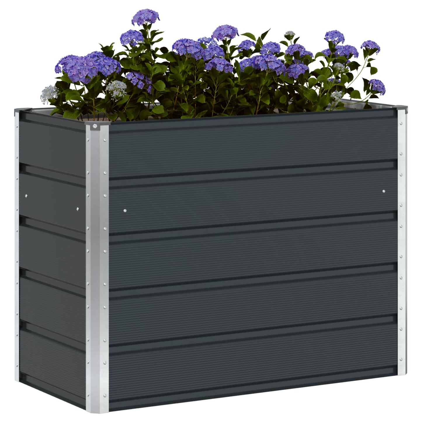 vidaXL Γλάστρα Ανθρακί 100 x 50 x 75 cm Επικαλυμμένος Χάλυβας