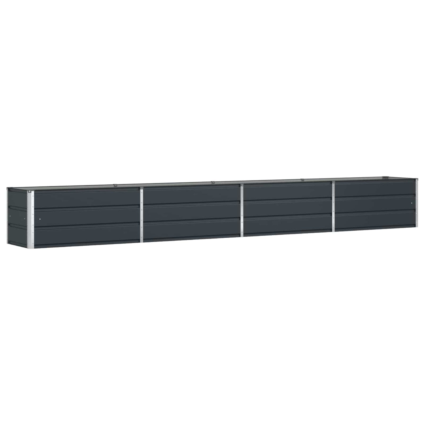 vidaXL Γλάστρα Ανθρακί 385 x 50 x 45 εκ Επικαλυμμένος Χάλυβας