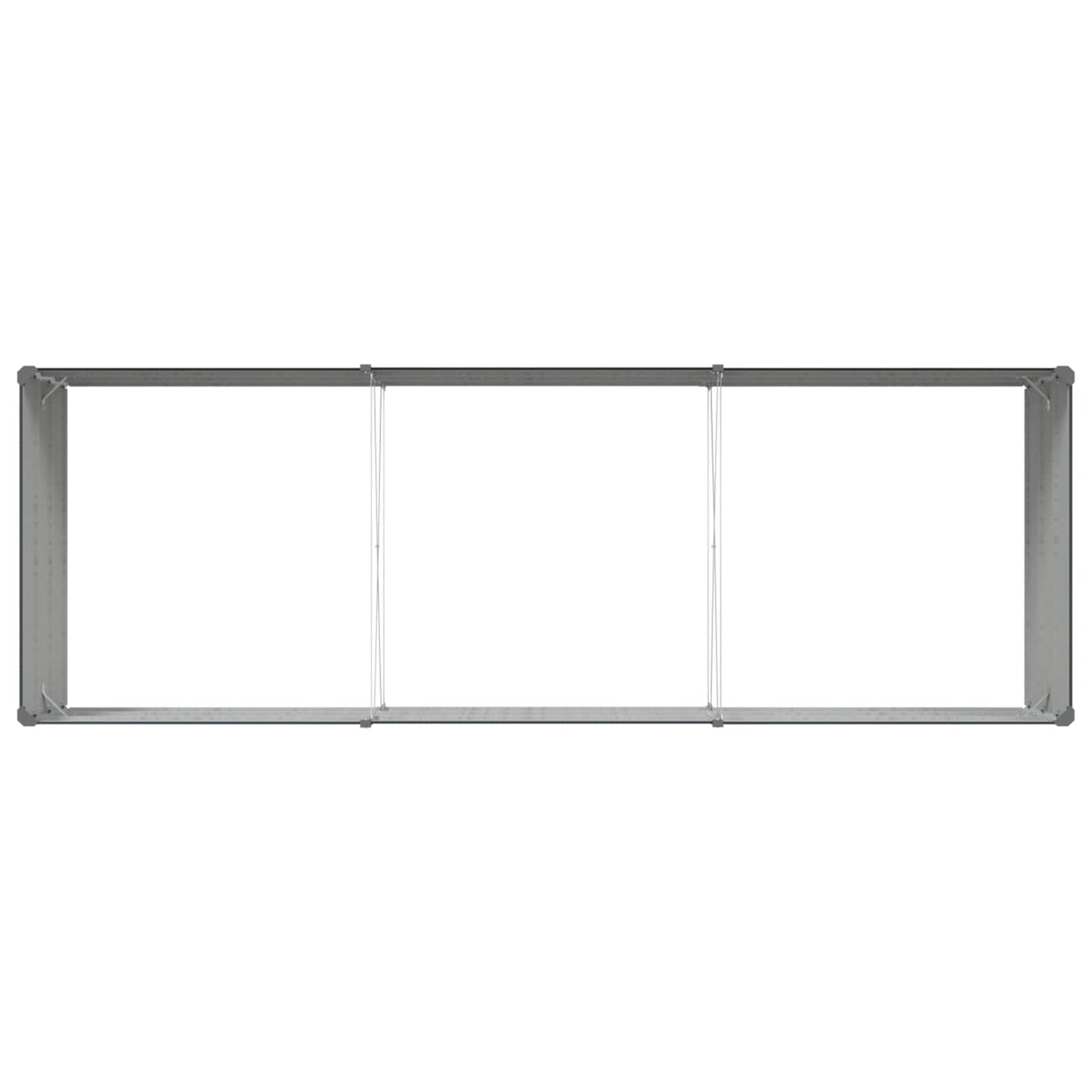 vidaXL Γλάστρα Ανθρακί 195 x 100 x 45 εκ Επικαλυμμένος Χάλυβας