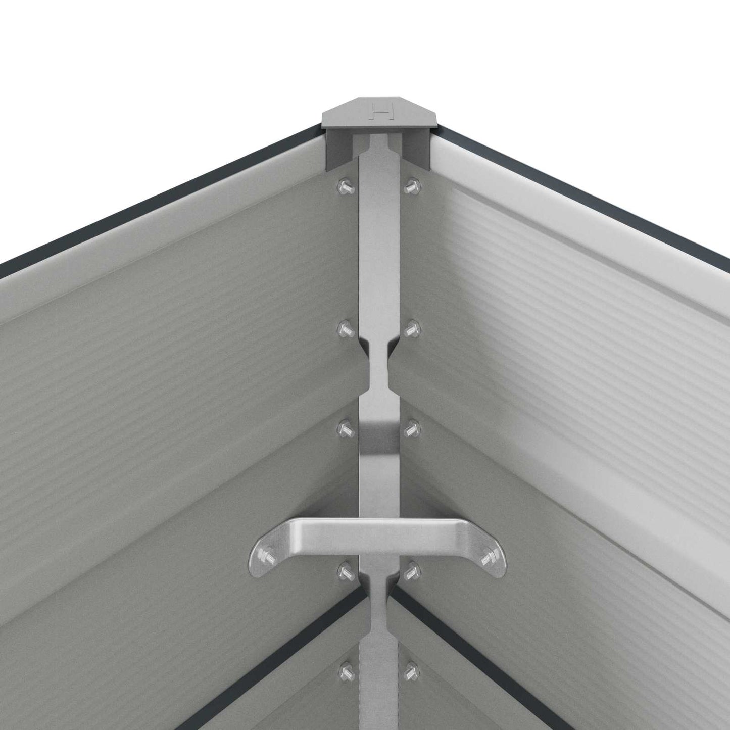 vidaXL Γλάστρα Ανθρακί 195 x 100 x 45 εκ Επικαλυμμένος Χάλυβας