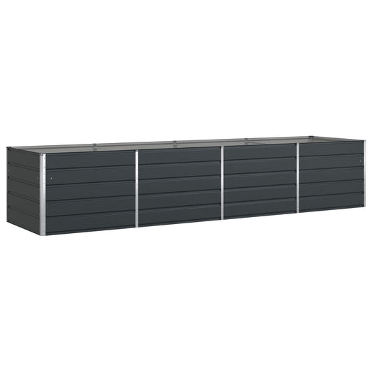 vidaXL Γλάστρα Ανθρακί 385 x 100 x 75 εκ Επικαλυμμένος Χάλυβας