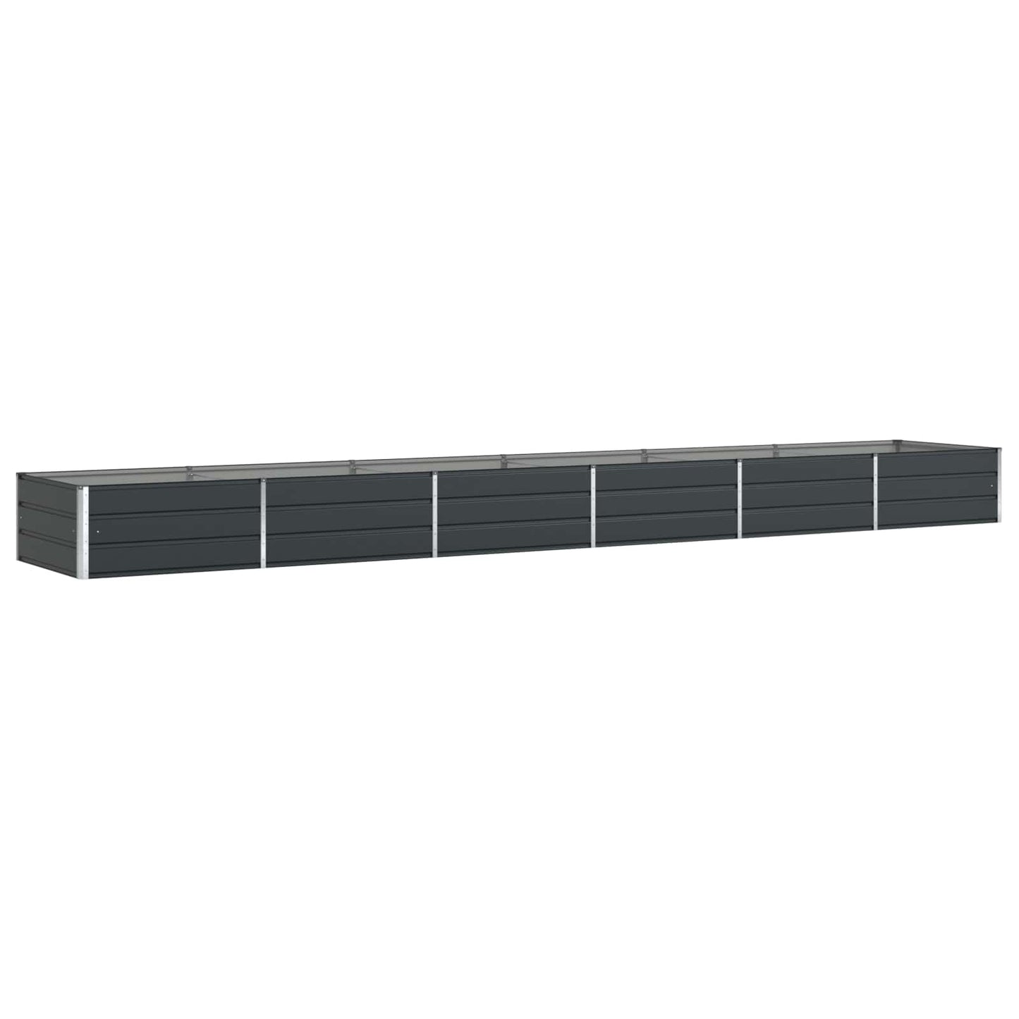 vidaXL Γλάστρα Ανθρακί 580 x 100 x 45 εκ Γαλβανισμένος Χάλυβας