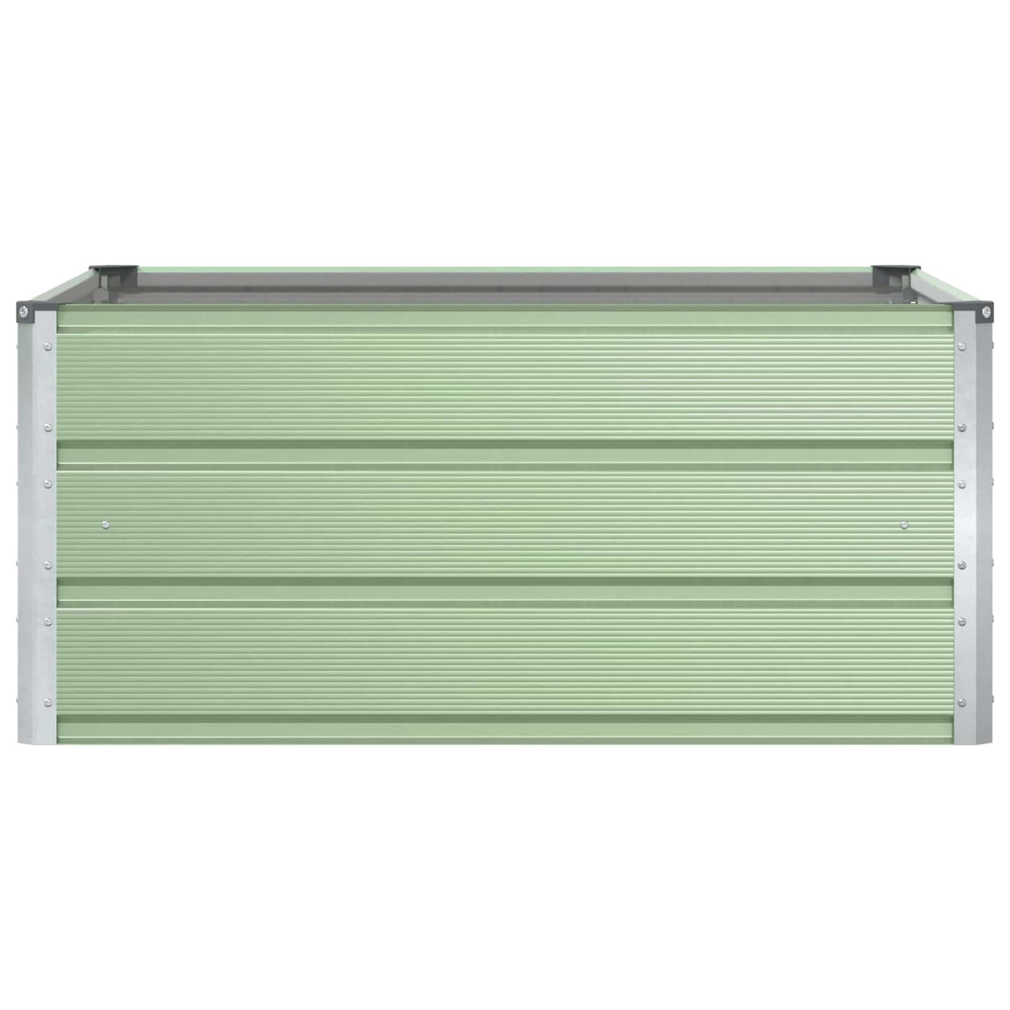 vidaXL Γλάστρα Παστέλ Πράσινο 100 x 100 x 45 cm Ατσάλι