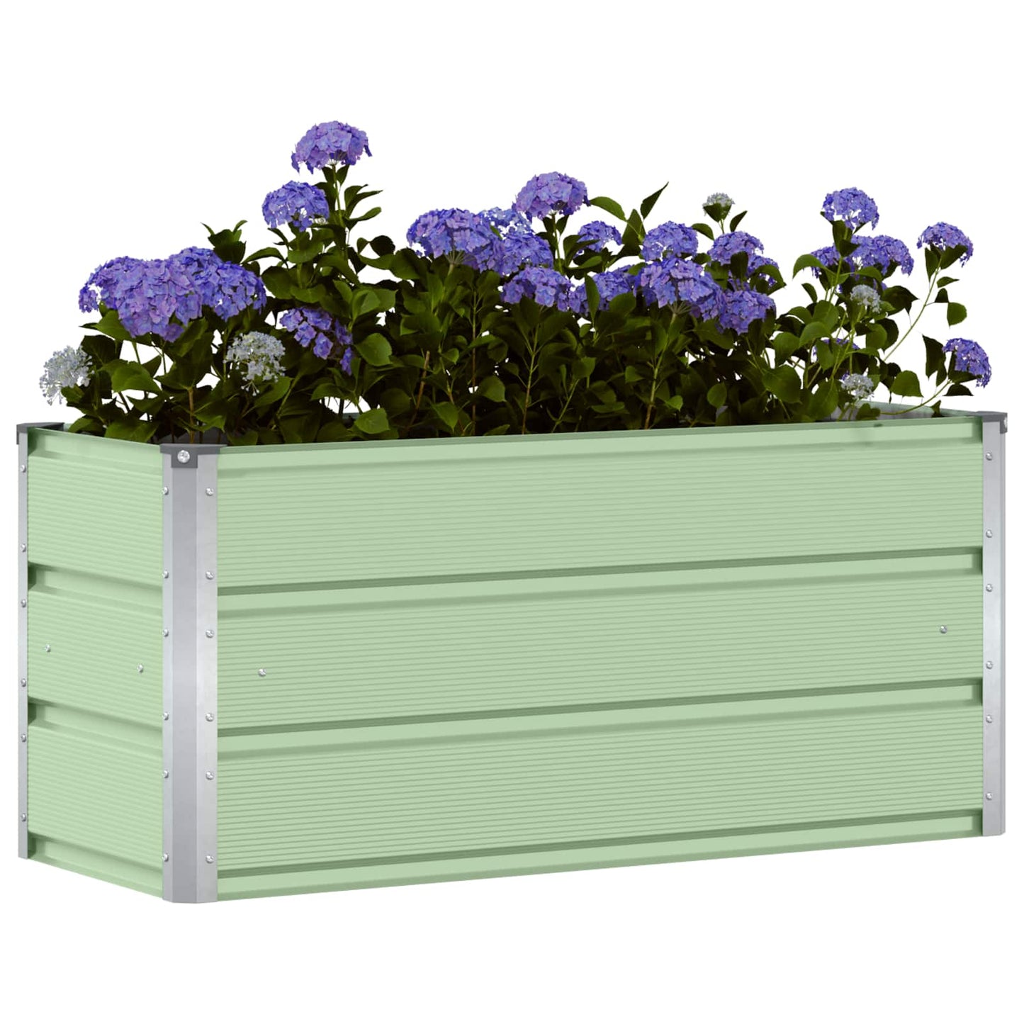 vidaXL Γλάστρα Πράσινο 100 x 40 x 45 cm Ατσάλι