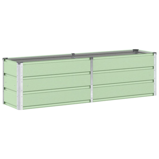 vidaXL Γλάστρα Πράσινο 160 x 40 x 45 cm Ατσάλι