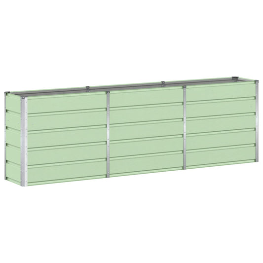 vidaXL Γλάστρα Πράσινο 240 x 40 x 75 εκ. Ατσάλι