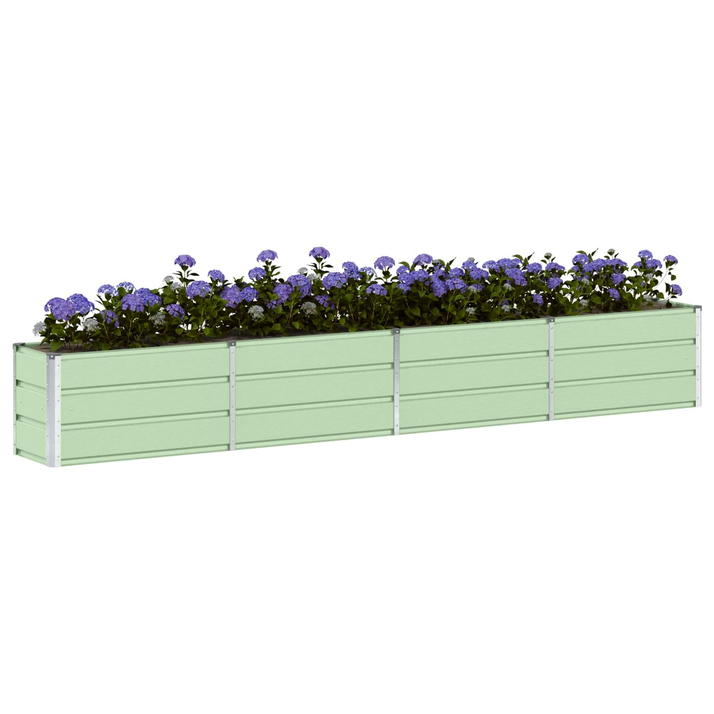 vidaXL Γλάστρα Πράσινο 320 x 40 x 45 cm Ατσάλι