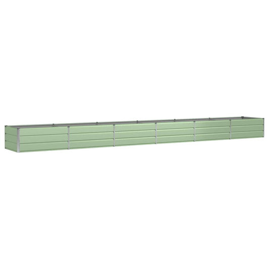 vidaXL Γλάστρα Πράσινο 600 x 80 x 45 cm Ατσάλι
