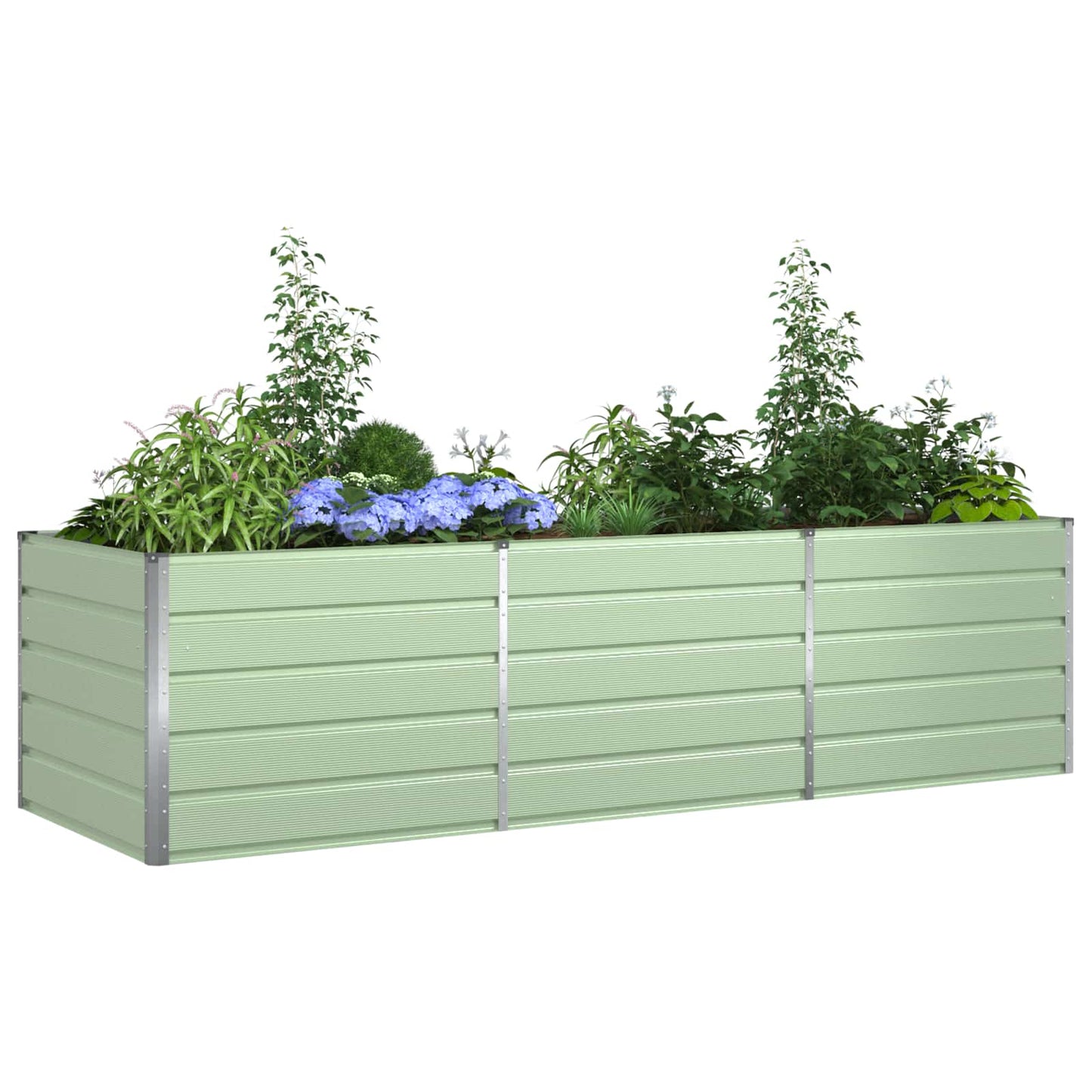 vidaXL Γλάστρα Παστέλ Πράσινο 290 x 100 x 75 εκ Επικαλυμμένος Χάλυβας