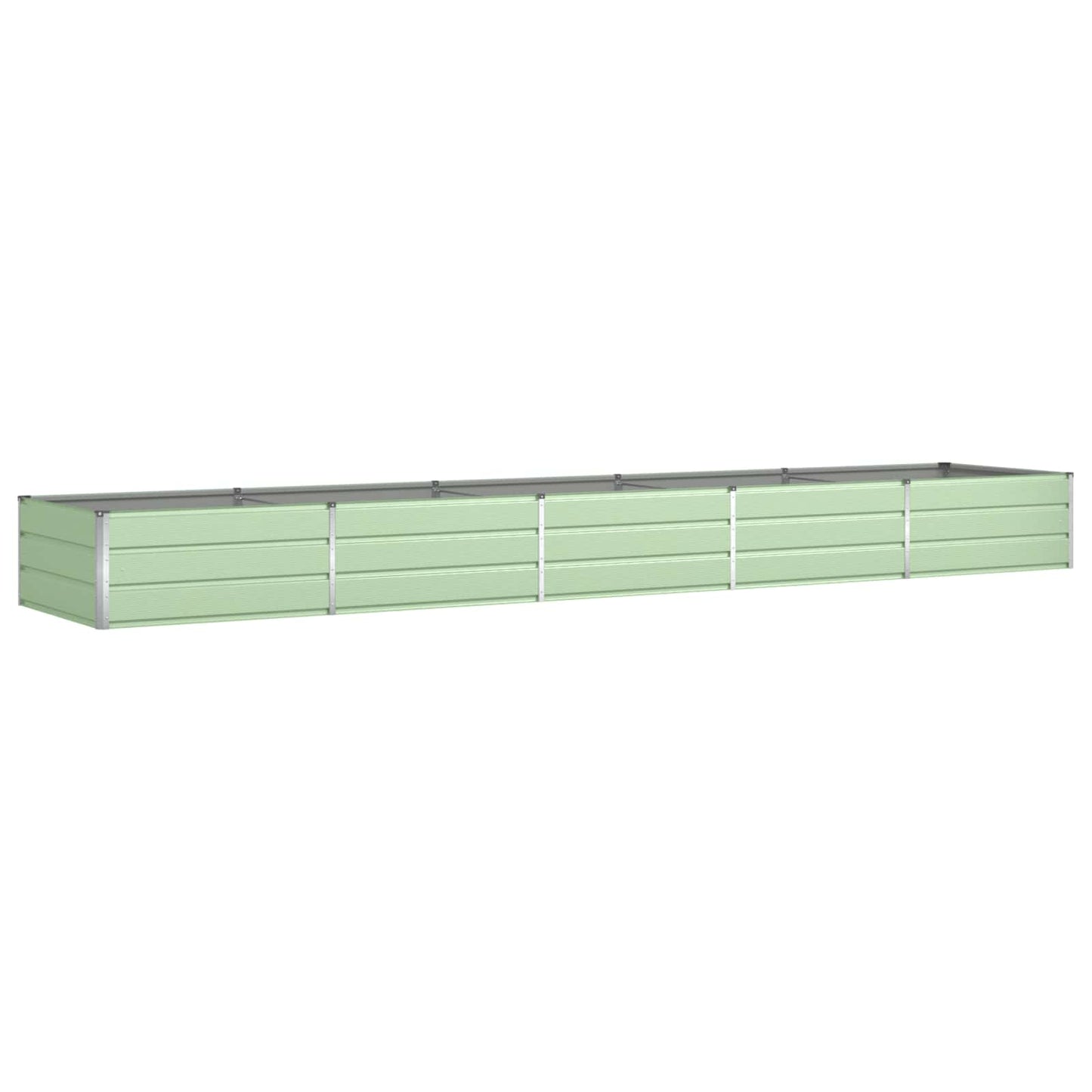 vidaXL Γλάστρα Παστέλ Πράσινο 195 x 100 x 45 εκ Επικαλυμμένος Χάλυβας